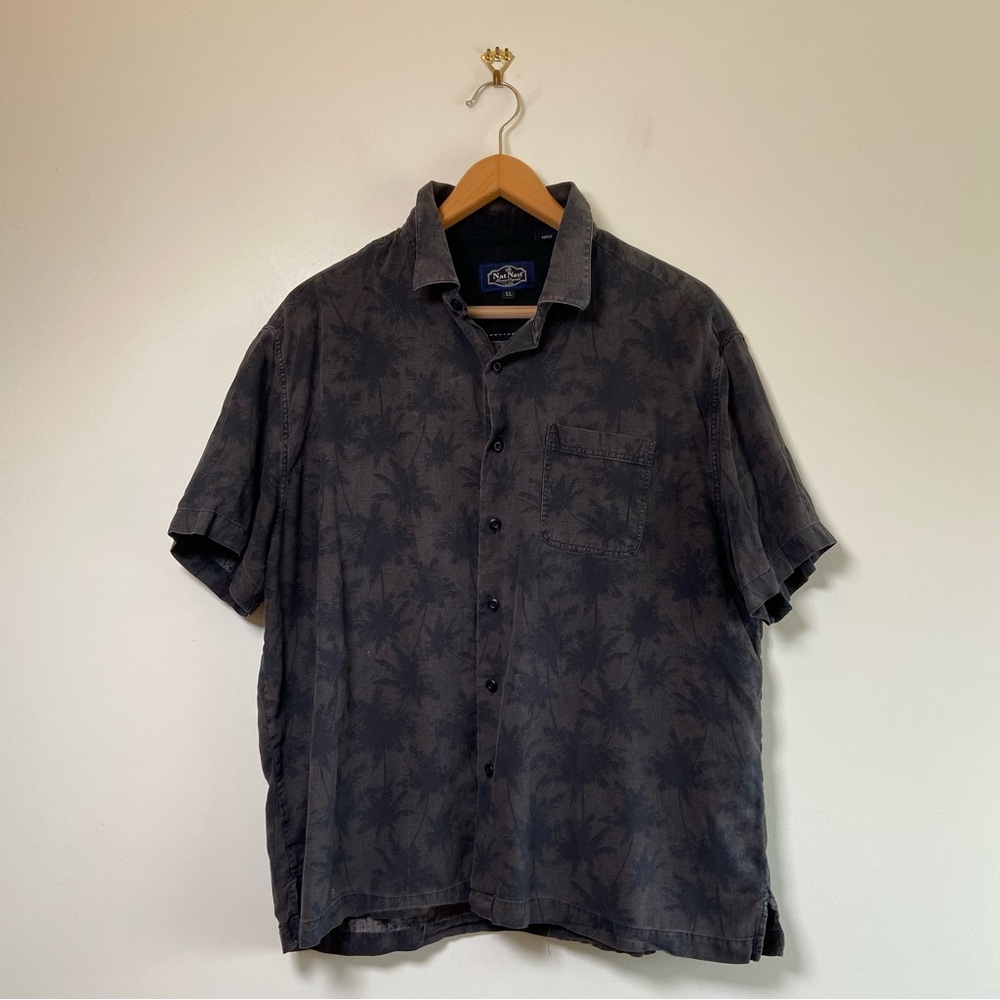 Nat Nast Silk Hawaiian Shirt XL